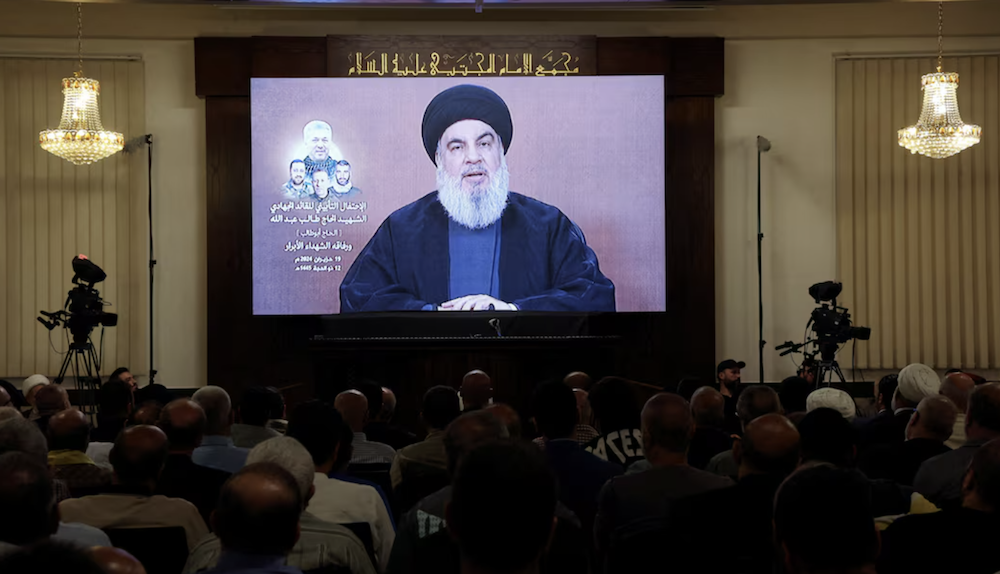 Hezbollah chief Hassan Nasrallah last week threatened to attack Cyprus. (Reuters)