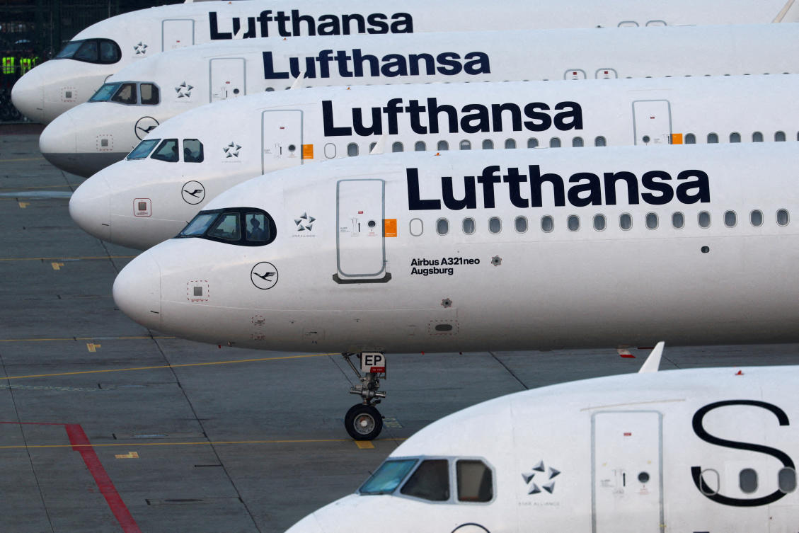 Lufthansa Group has halted night flights to and from Beirut until July 31 due to the situation in the Middle East. (File/Reuters)