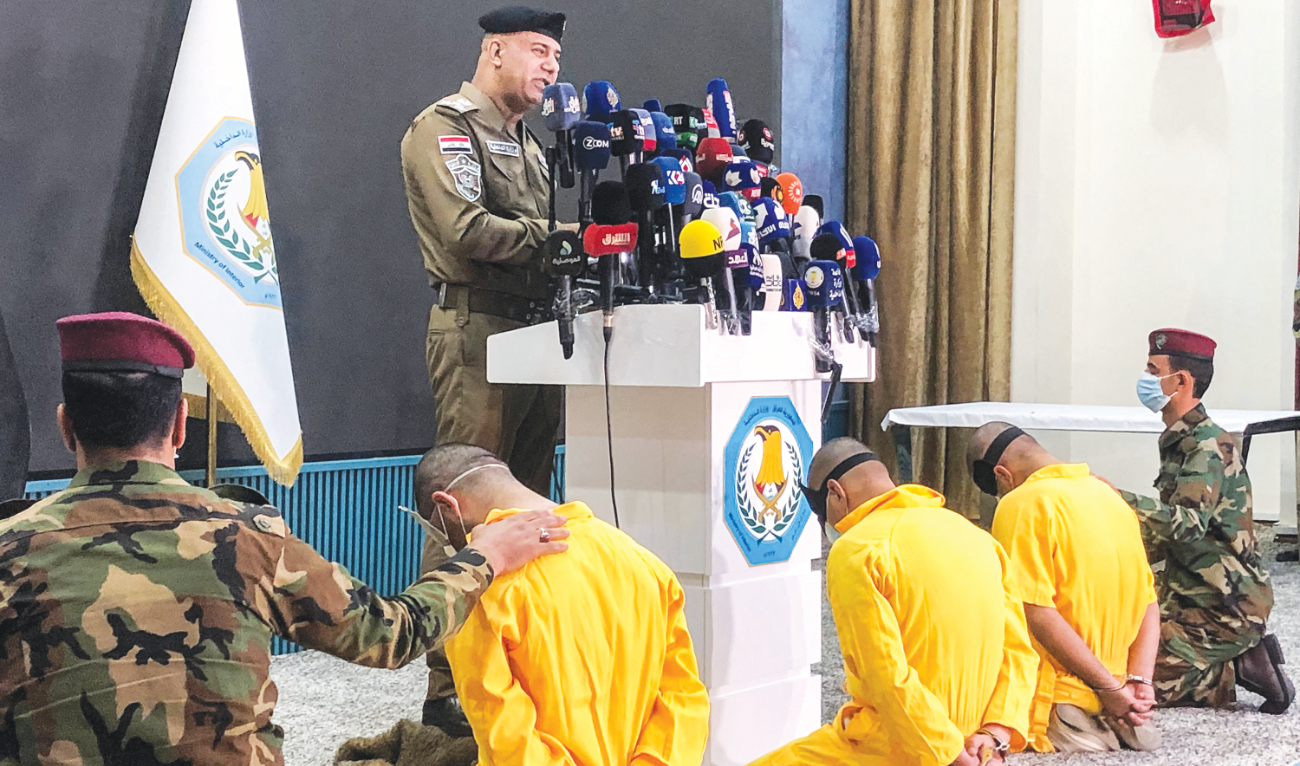 Iraqi Interior Ministry spokesman Moqdad Miri announced the arrest of three men accused of arson attacks. (AFP)