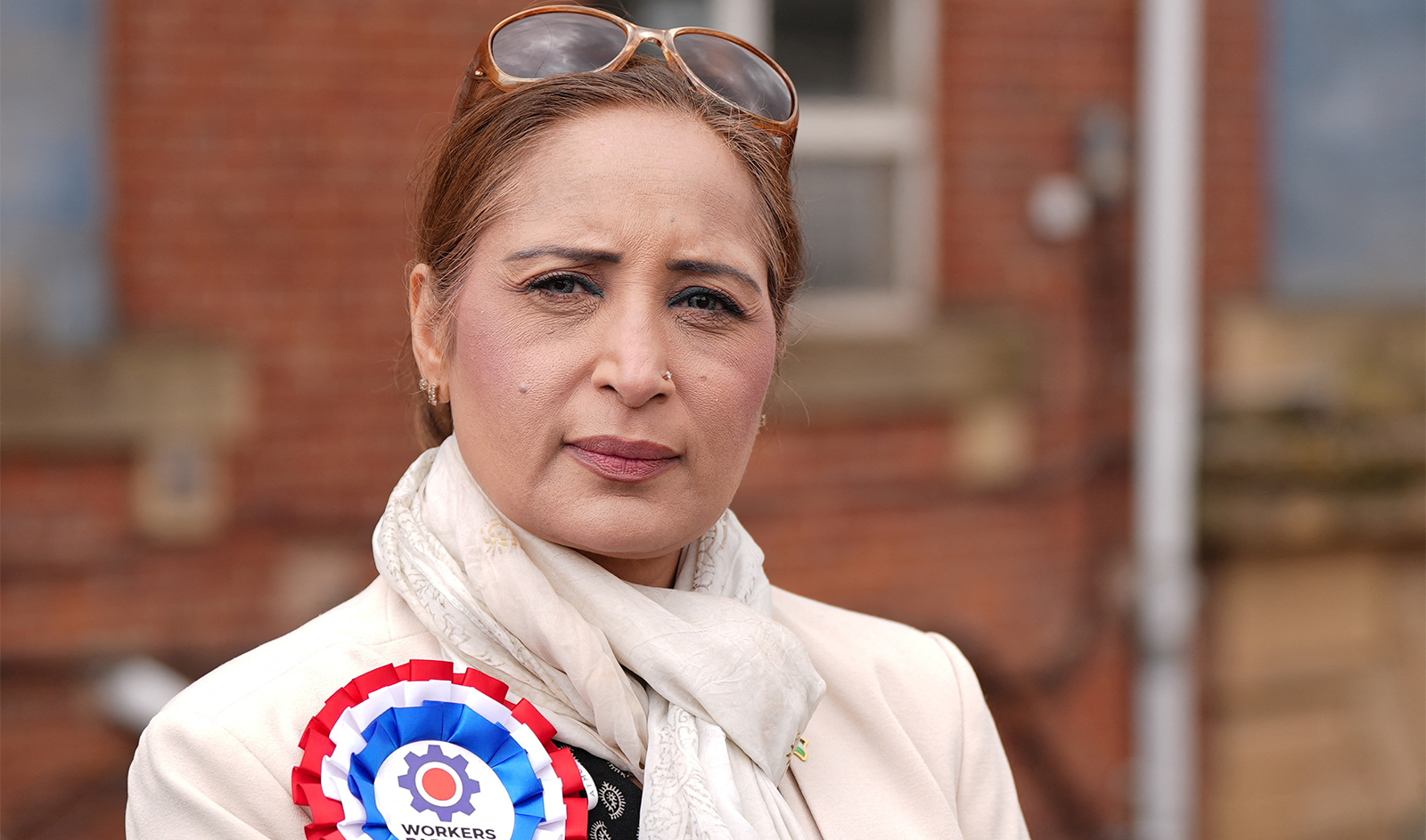 Workers Party candidate for Oldham East and Saddleworth, Shanaz Saddique, poses for a photograph in Oldham, Britain, June 27, 2024. (REUTERS)