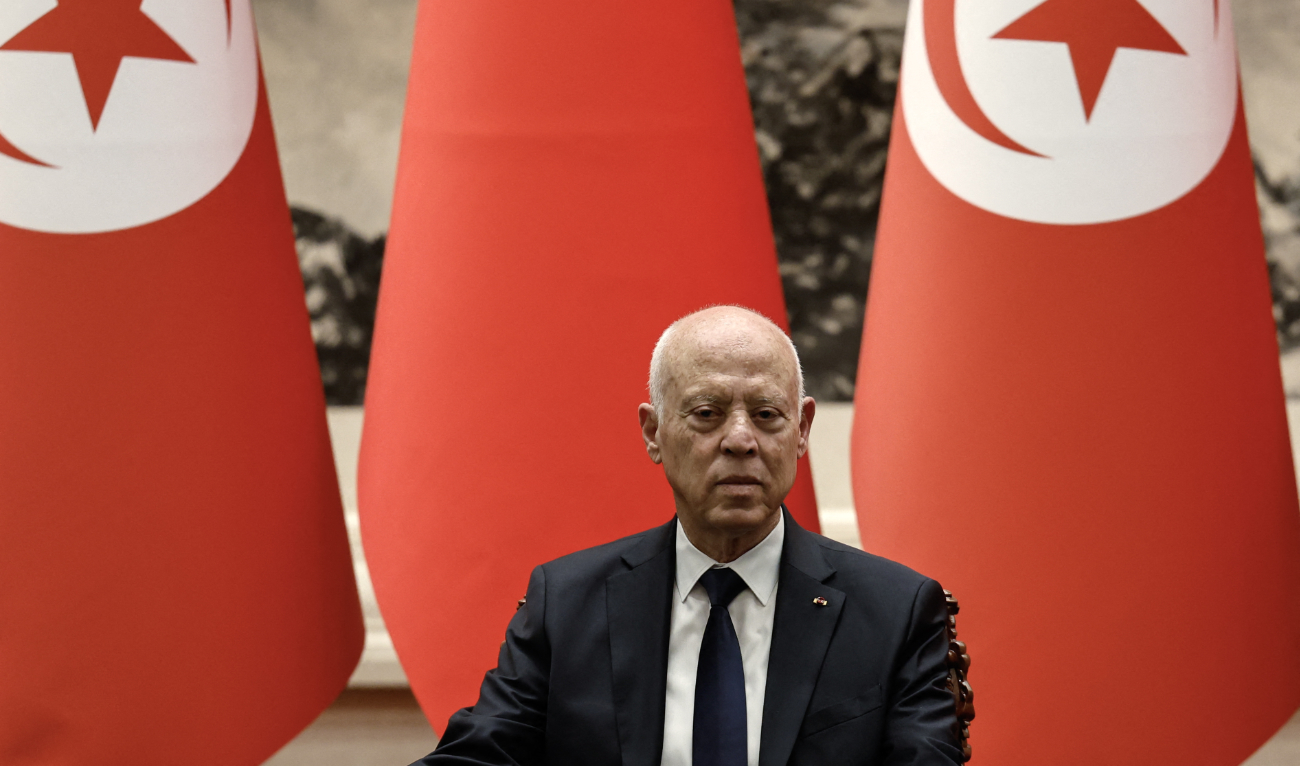 Tunisia’s President Kais Saied. (AFP)