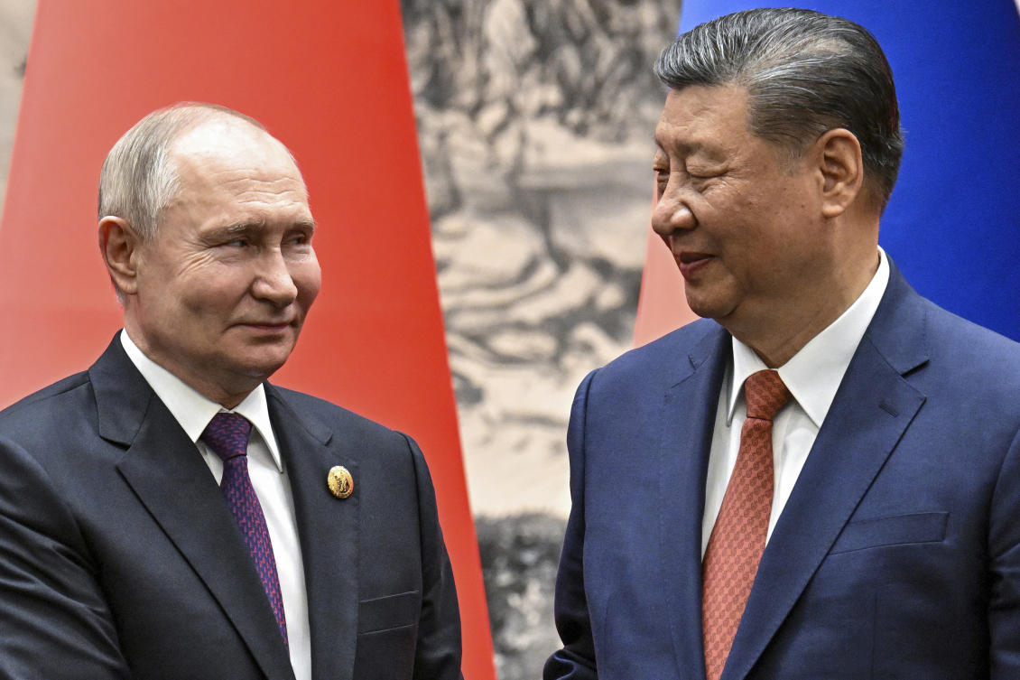 Putin and Xi will meet Thursday for the second time in as many months as they attend the Shanghai Cooperation Organization summit in Astana, Kazakhstan. (Sputnik, Kremlin Pool/AP/File)