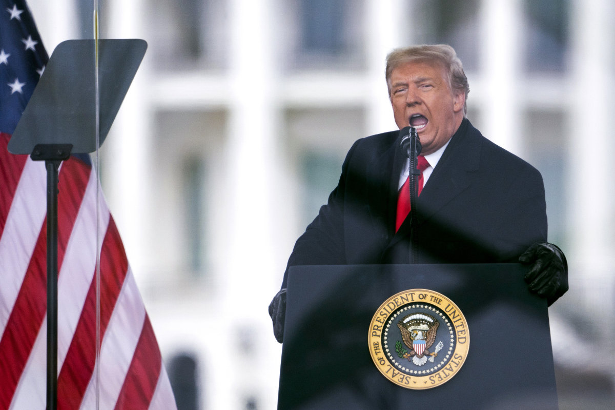 President Donald Trump on July 2, 2024, misrepresented in a social media post what the US Supreme Court's Monday ruling on presidential immunity means for his civil and criminal cases. (AP)