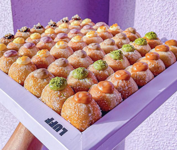 Luff is available on various food delivery applications such as The Chefz, ToYou, Jahiz, and Hungerstation, serving customers in Jeddah, Makkah, Taif, Madinah, Riyadh, and Dammam. (Instagram:@luffdonuts)