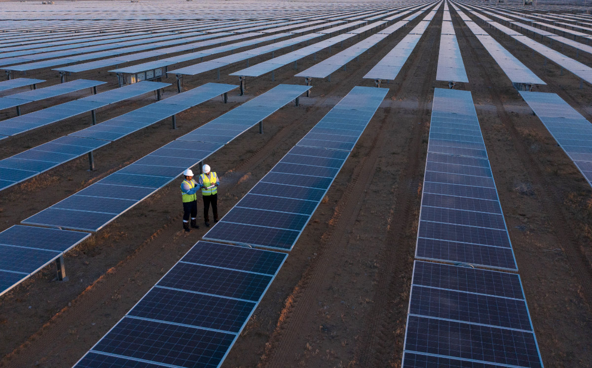 A view of Acwa Power's solar farm in Sakaka in Saudi Arabia's northern province of Al-Jouf. (Acwa Power photo)