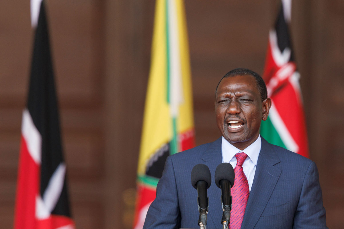 Kenya's President William Ruto speaks during a press conference in Nairobi on July 4, 2024. (AFP)