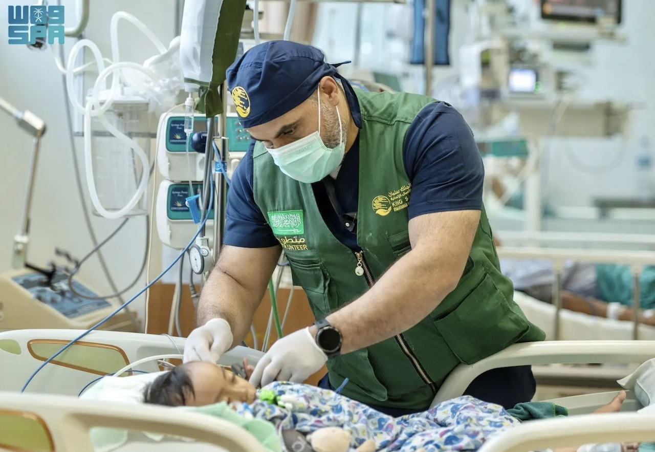 In Indonesia, KSrelief concluded a volunteer medical project for pediatric heart surgery in Medan. (SPA)