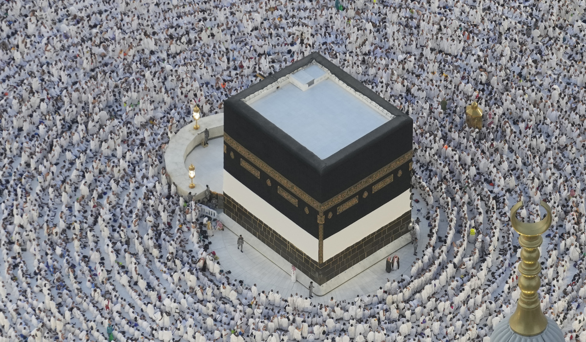 Muslim pilgrims circumambulate the Kaaba, the cubic building at the Grand Mosque, in Makkah, Saudi Arabia. (AP file photo)
