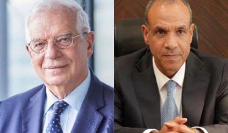 Josep Borrell and Badr Abdel Atty. (Egypt State Information Service)
