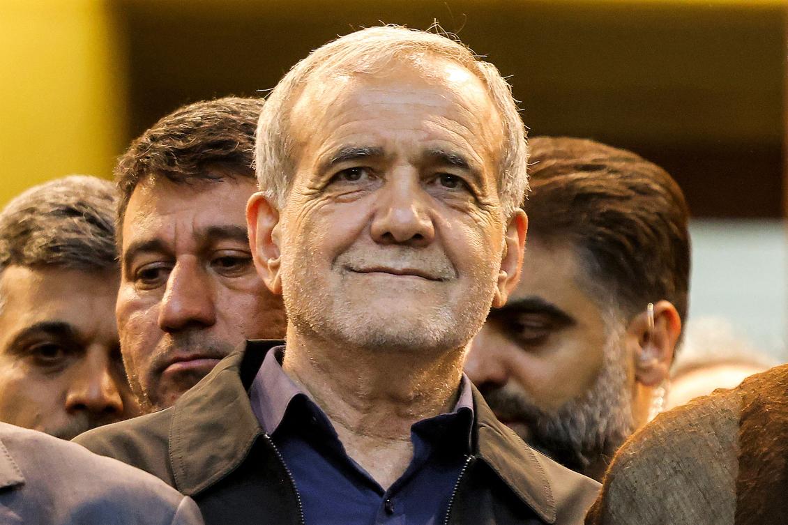 Iran's newly-elected President Masoud Pezeshkian. (AFP)