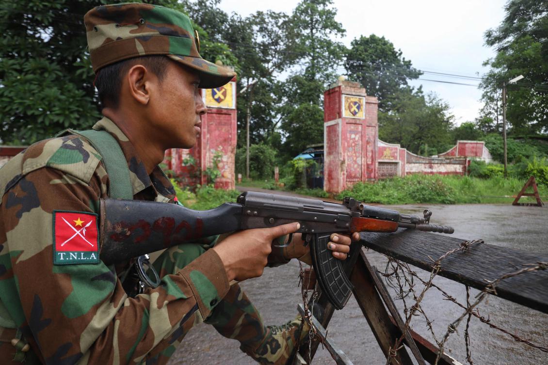 Kyaukme resident Kyaw Paing told AFP his home was damaged by a huge blast after he saw a military plane fly overhead. (AFP)