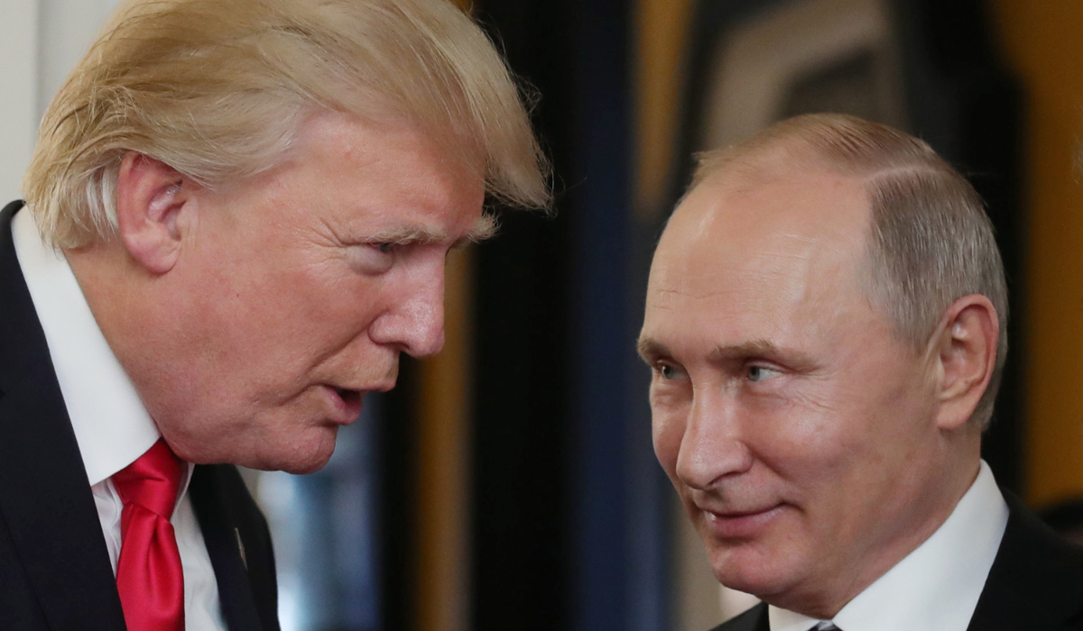 In this file photo taken on November 11, 2017 US President Donald Trump (L) chats with Russia's President Vladimir Putin as they attend the APEC Economic Leaders' Meeting, part of the Asia-Pacific Economic Cooperation (APEC) leaders' summit in the central Vietnamese city of Danang. (AFP)