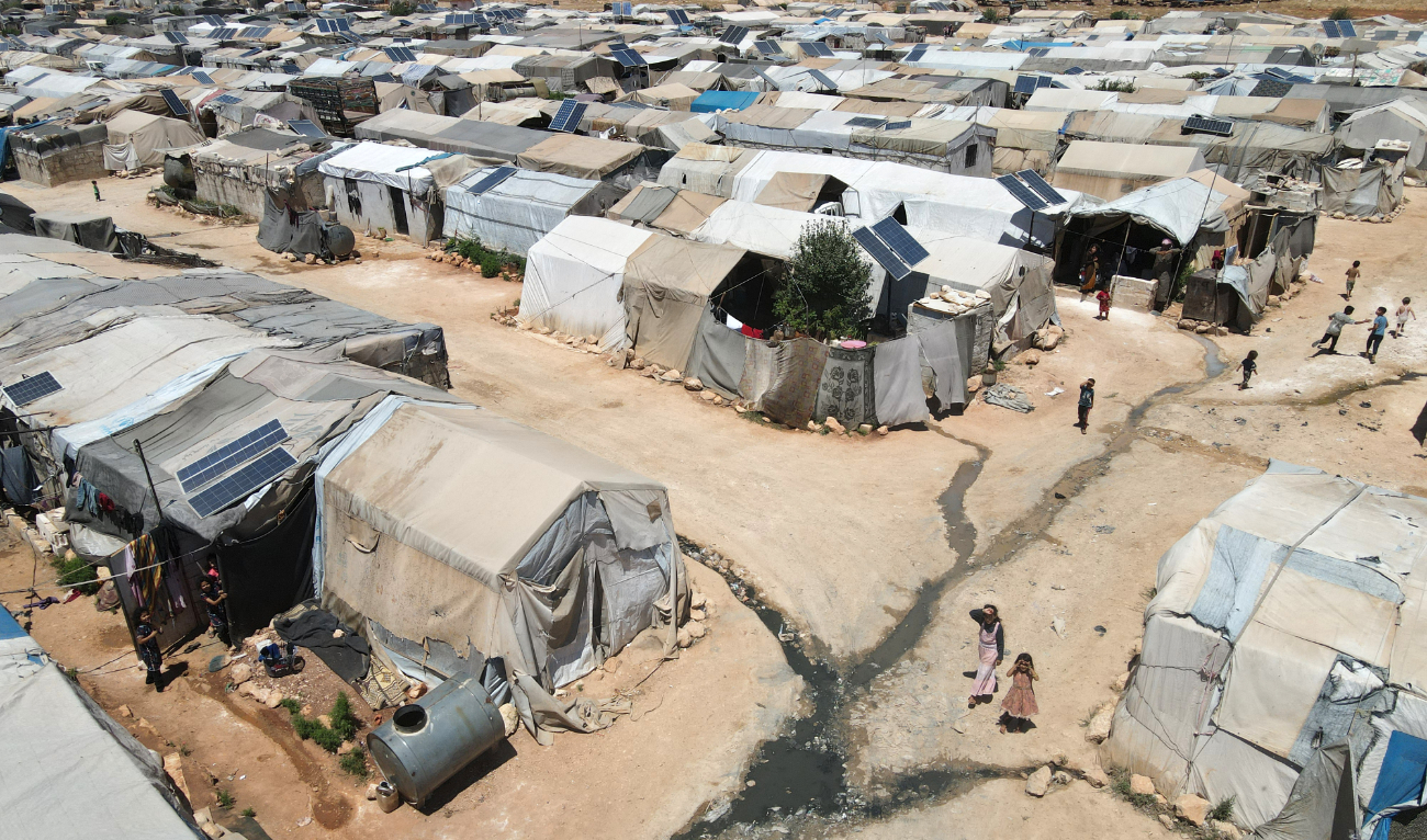 More than five million people, most of them displaced, live in areas outside government control in Syria’s north and northwest, the UN says, and many rely on aid to survive. (AFP/File)