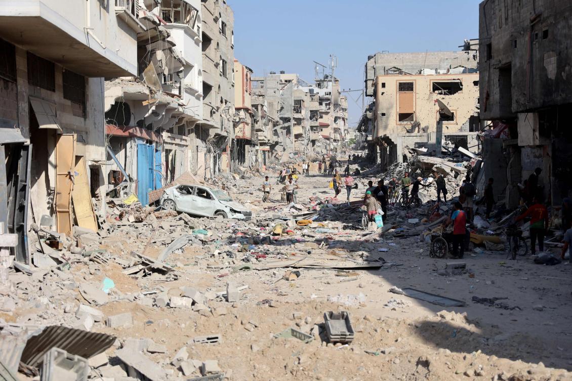 Home to more than a quarter of Gaza’s residents before the war, Gaza City was destroyed during the first weeks of fighting last year, but hundreds of thousands of Palestinians have returned to homes in the ruins. (AFP)