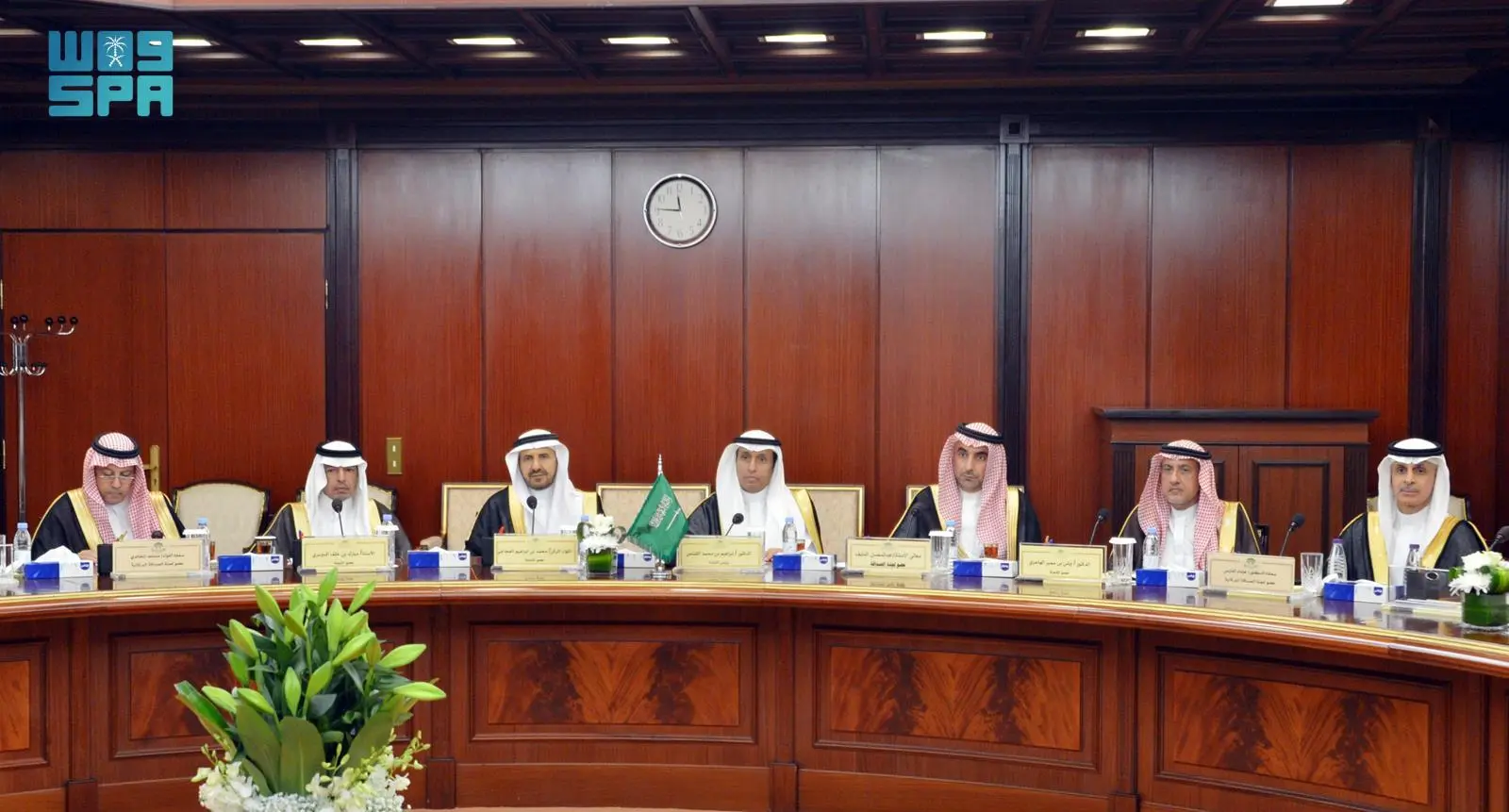 The meeting was headed by Ibrahim Al-Qannas, Shoura Council member and chairman of the friendship committee, and Iraqi MP Shaalan Al-Karim. (SPA)