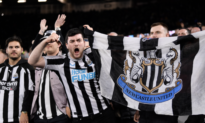 Saudi Arabia’s Public Investment Fund has increased its ownership stake in English Premier League football club Newcastle United from 80 to 85 percent. (Reuters/File)