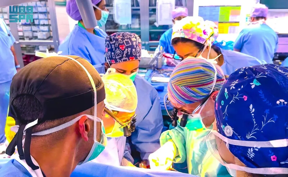 A nine-year-old girl was among the patients who received a successful transplant. (SPA)