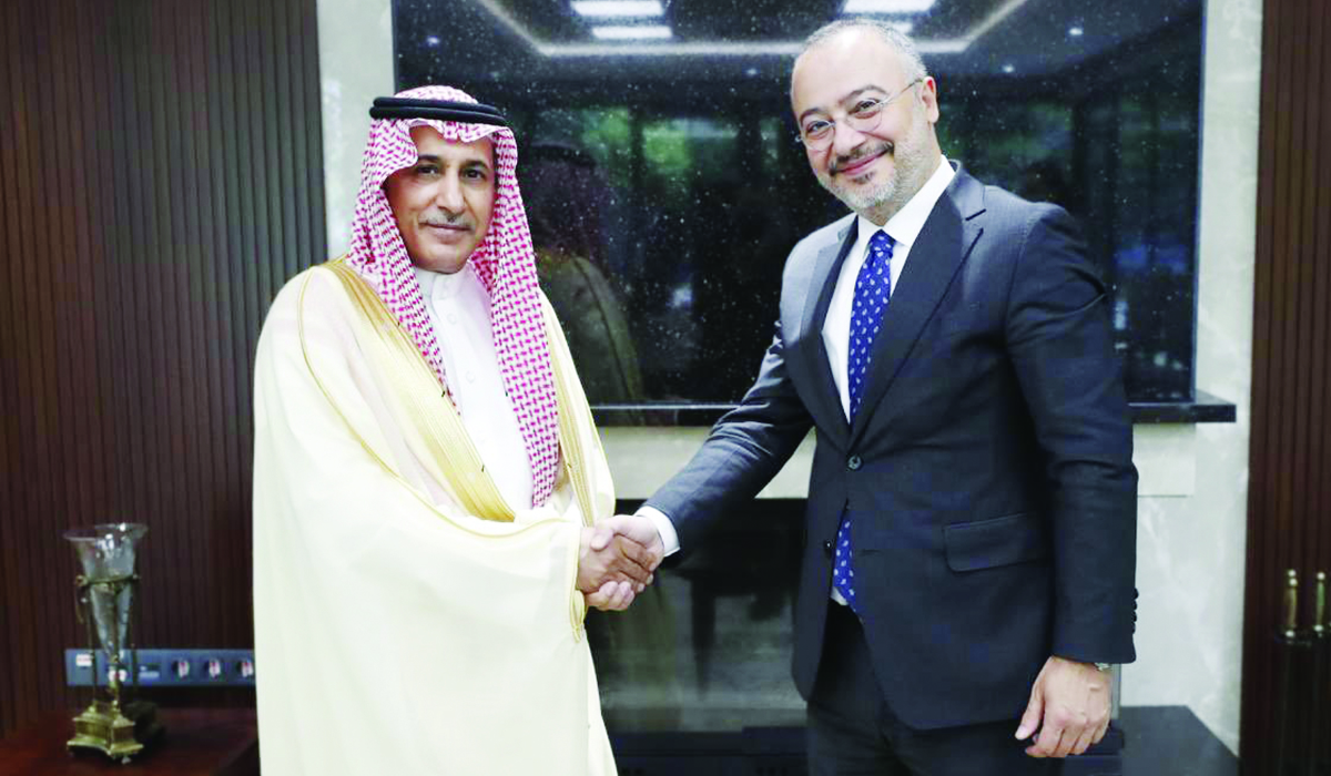 Nut Yilmaz receives Dr. Saud Al-Sati in Ankara. (Supplied)