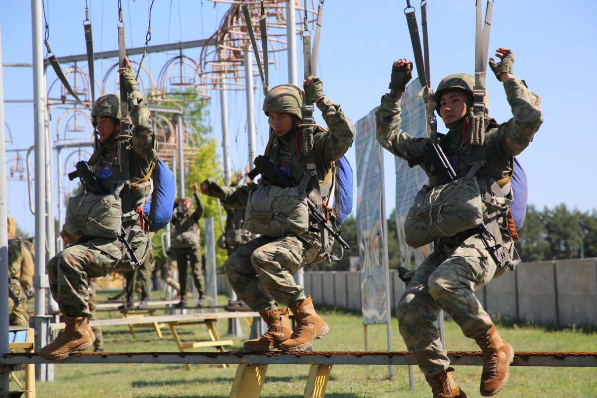 Belarusian and Chinese troops take part in joint military exercises at an undisclosed location in Belarus, in this handout picture released July 9, 2024 by the Belarusian Defense Ministry. (Handout via REUTERS)
