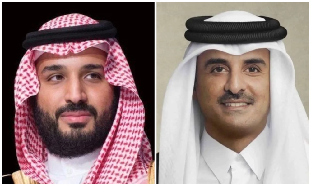 Saudi Crown Prince Mohammed bin Salman on Sunday received a letter from the Emir of Qatar. (SPA/QNA)