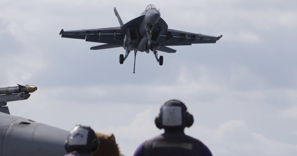 US and UK forces on Sunday hit a Houthi target in an area of north Yemeni region, while an EU naval operation destroyed a Yemeni militia drone in the Gulf of Aden. (Anadolu Agency)