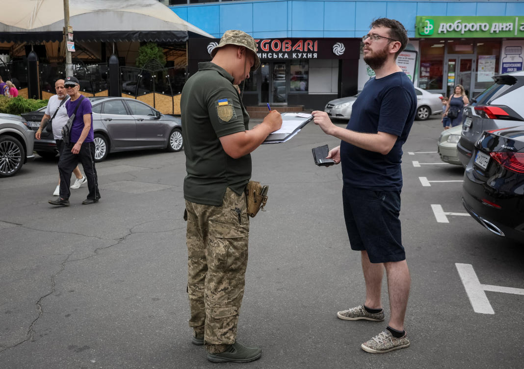 Ukrainian authorities have launched an aggressive recruitment drive to replenish the army’s ranks after more than two costly years of warfare. (Reuters)