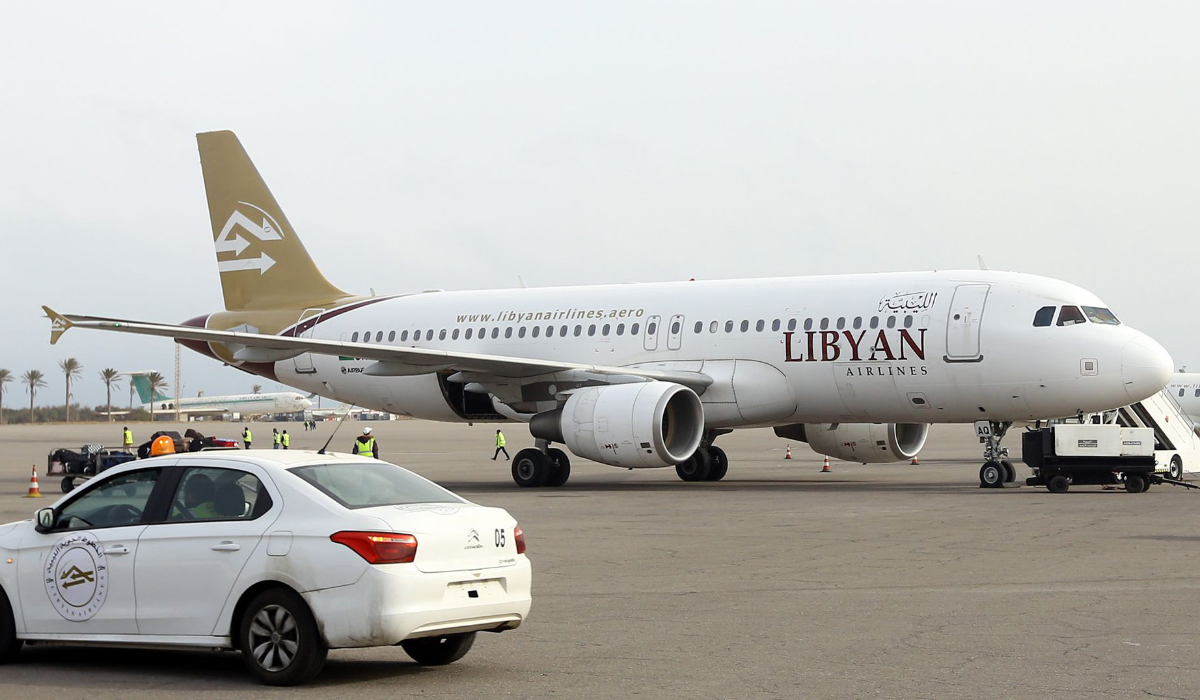 A plane sits on the tarmac after landing at Mitiga airport a few days after militiamen attacked it in an attempt to free colleagues held at a jail there, on the outskirts of the Libyan capital Tripoli, on January 20, 2018. (AFP file photo)