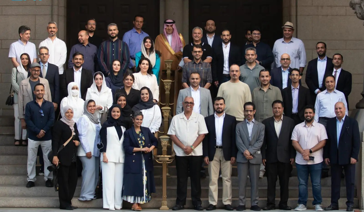 The delegation is led by Dr. Hussam bin Abdulmohsen Al-Angari, president of the General Court of Audit and chairman of SAIA’s board of directors. (SPA)