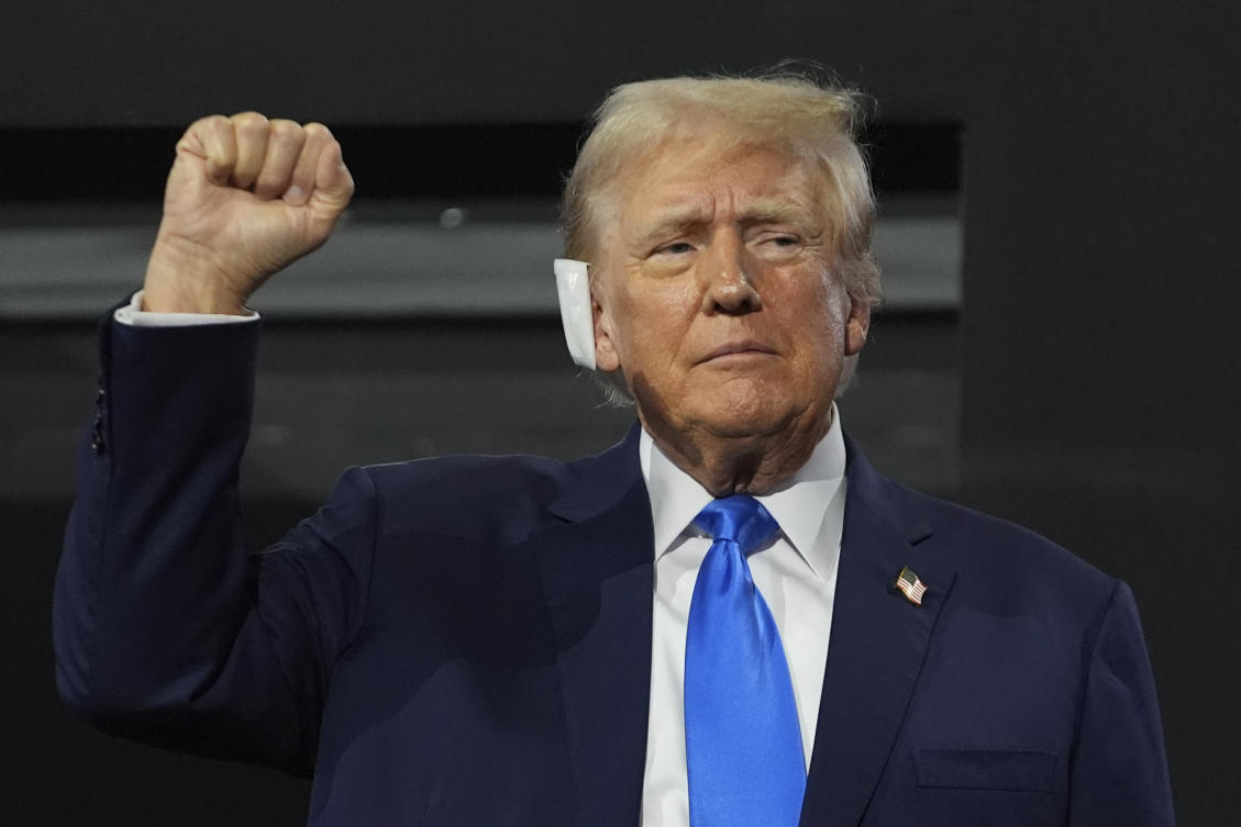 Former US president Donald Trump has cast doubt on the relationship between Washington and Taipei should he be re-elected in November. (AP)