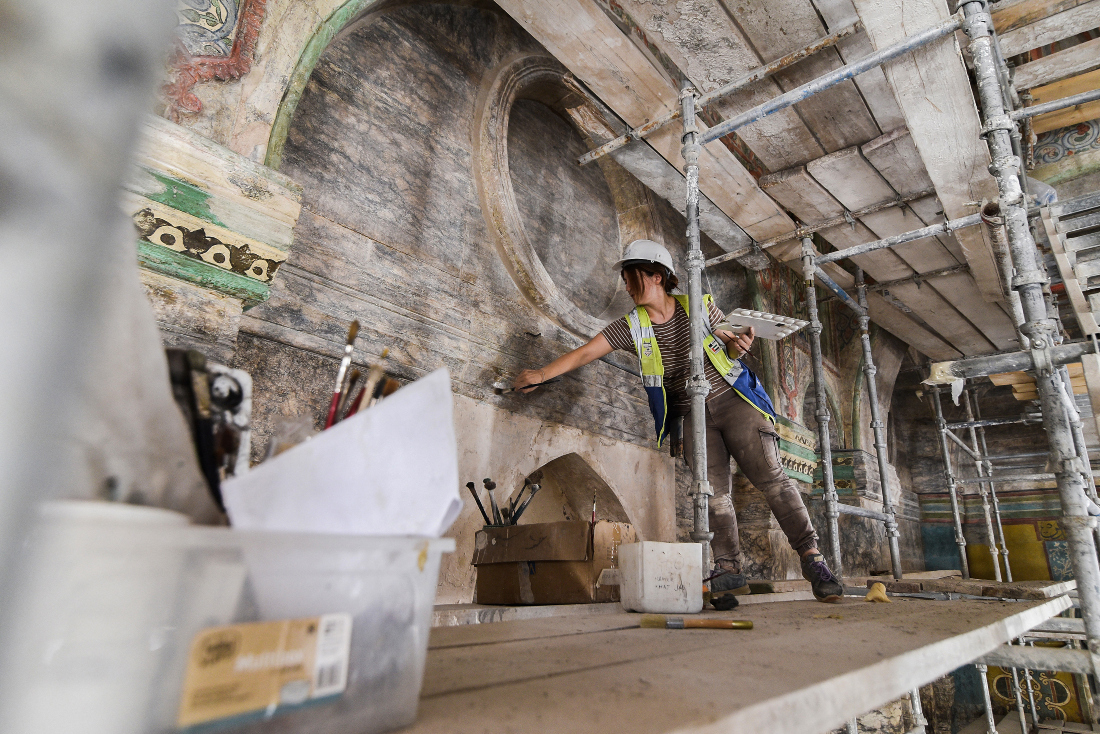 UNESCO, the UN cultural agency, has been working to restore architectural heritage sites in Mosul, much of it reduced to rubble in the battle to retake it from Daesh in 2017. (File/AFP)