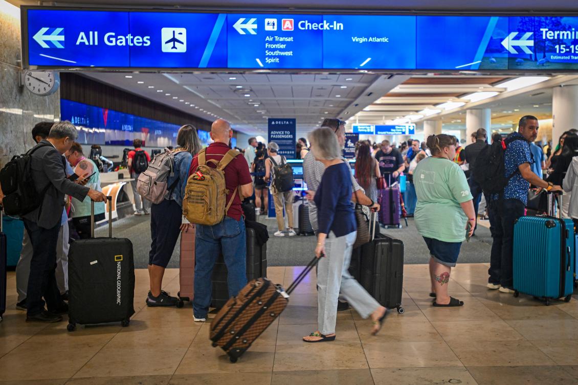 Businesses and airlines worldwide continue to be affected by a global technology outage attributed to a software update administered by CrowdStrike, a cybersecurity firm whose software is used by various industries around the world. (AFP)