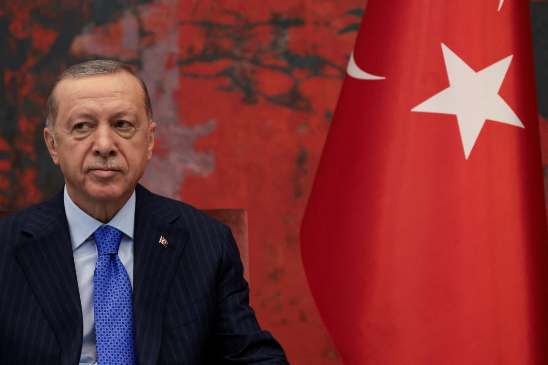 Turkish President Tayyip Erdogan during a visit to Belgrade, Serbia September 7, 2022. (Reuters)