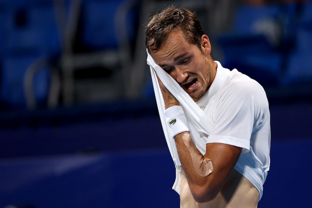 Daniil Medvedev has to compete at the Paris Olympics as a neutral following Moscow’s invasion of Ukraine. (Reuters)