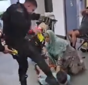 screen grab from the video of the attack (X)