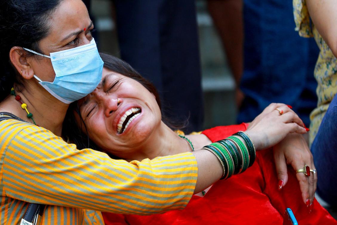 The victims’ families feel as Saurya Airlines officials are ‘deliberately hiding’ from them, relatives say. (AFP)