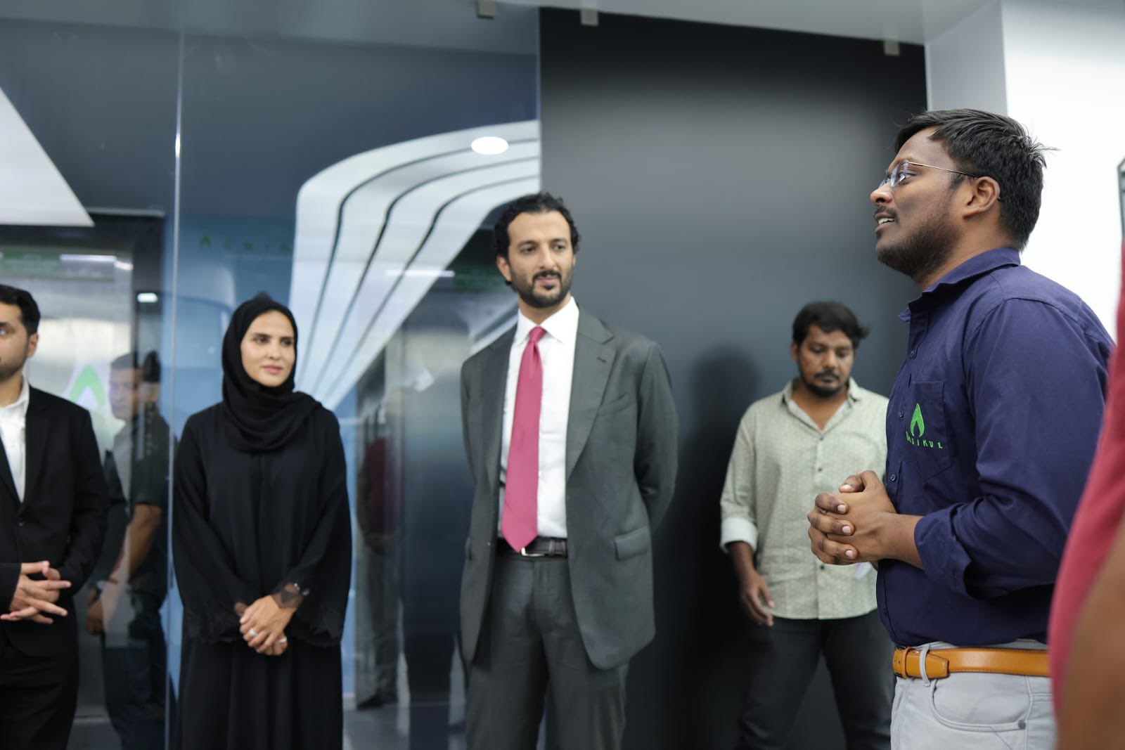 UAE Economy Minister Abdulla bin Touq Al-Marri visits the Indian Institute of Technology–Madras on July 24, 2024. (UAE Economy Ministry)
