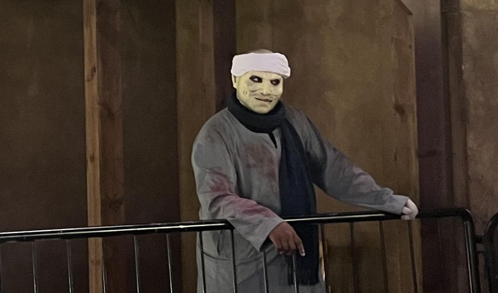 A glimpse of the horror house recreated in Jeddah’s City Walk. In late 1919 -1920, the sisters led a fearsome gang in Alexandria, targeting mainly women, and committing a string of murders. (Supplied)