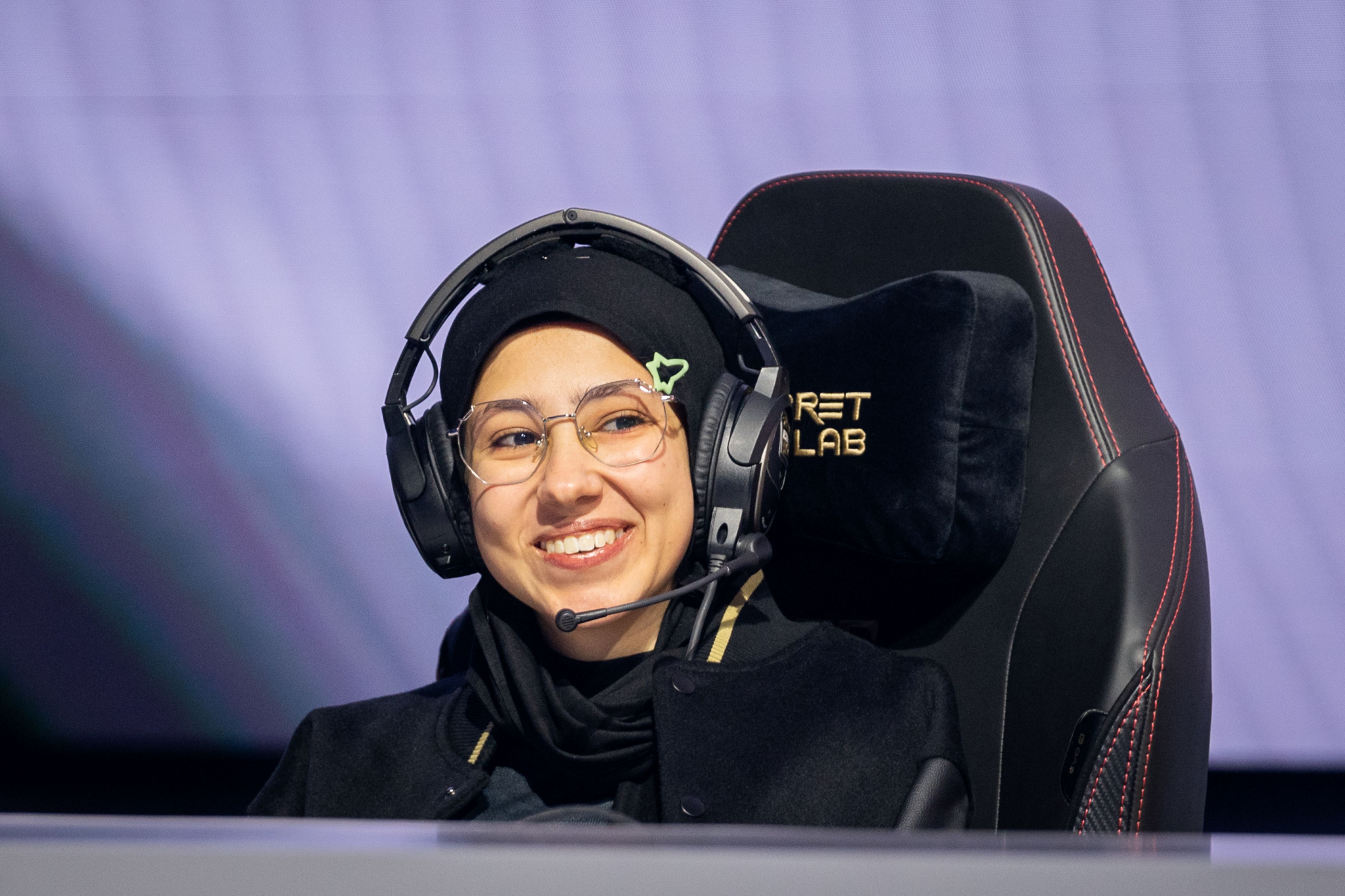 Velvet, a Team Falcons Vega MENA player from Giza in Egypt who has been a professional for eight months. (Supplied)
