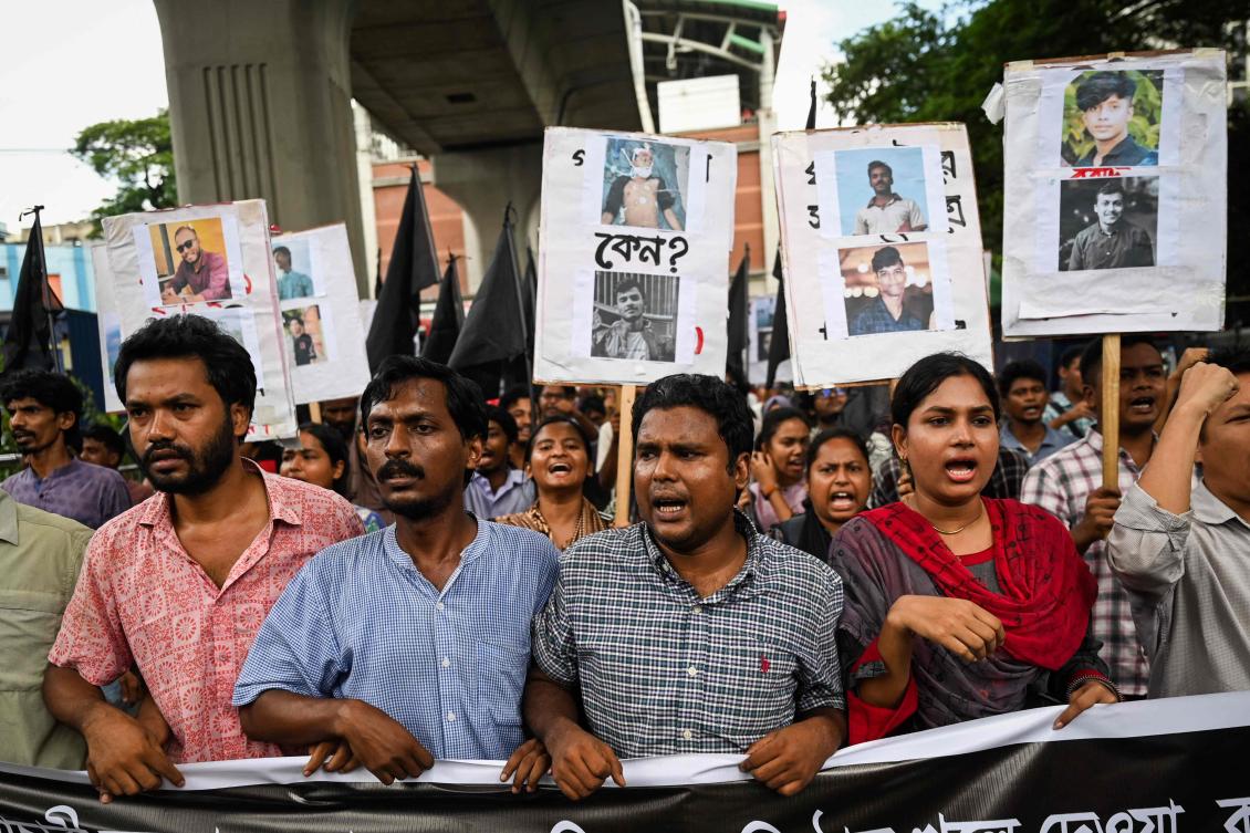 Hasina has ruled Bangladesh since 2009 and won her fourth consecutive election in January after a vote without genuine opposition. (AFP)