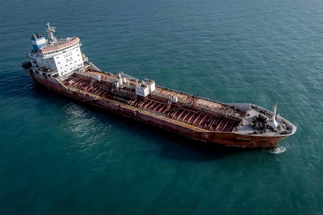 Iranian naval forces regularly announce the detention of vessels transporting fuel in the Gulf. (File/AFP)