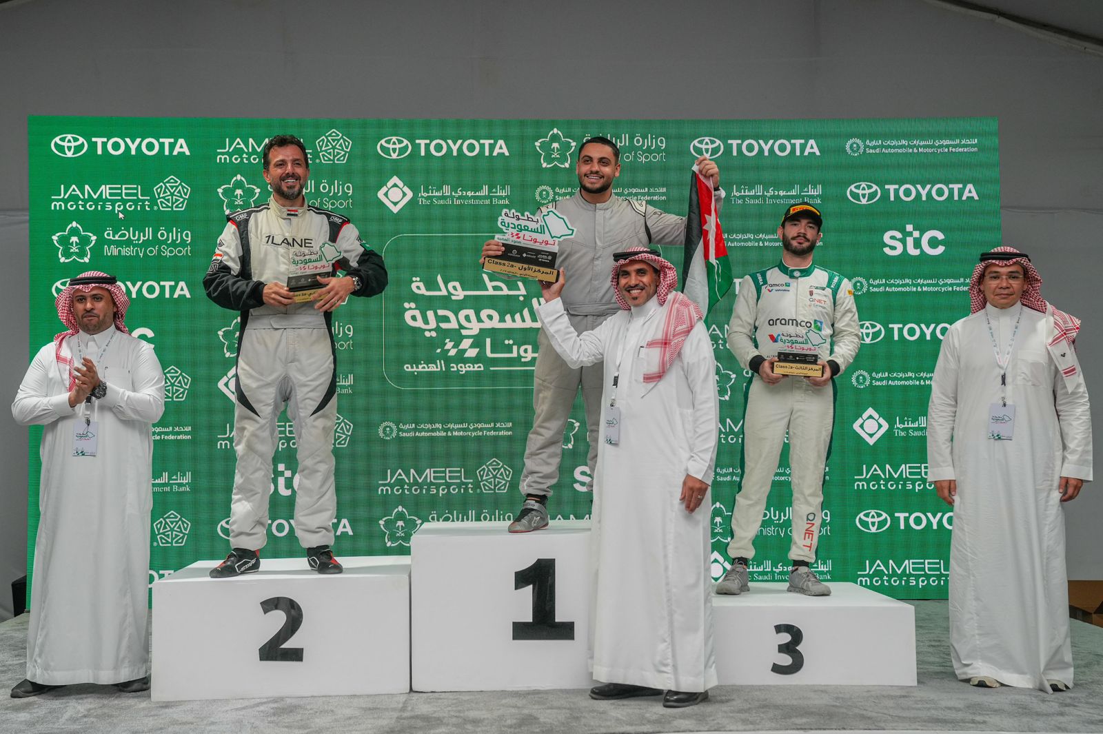 Jordanian driver Ameer Najjar topped the overall rankings in the opening round of the Hill Climb competition at Al-Mohammadia Hill in Al-Shifa in Taif Governorate. (Supplied)