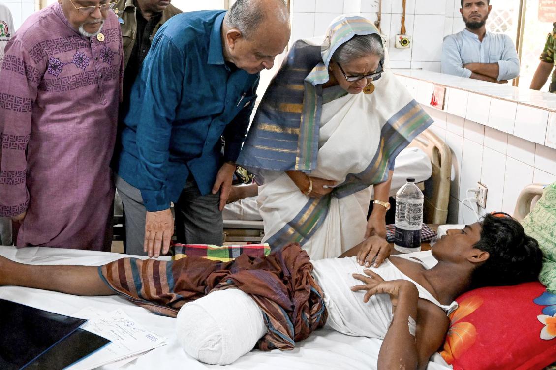 Bangladesh said three student leaders had been taken into custody for their own safety after the government blamed their protests against civil service job quotas for days of deadly nationwide unrest. (AFP)