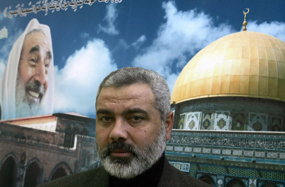 The Palestinian militant group Hamas said on July 31, 2014 its political leader Ismail Haniyeh was killed in an Israeli strike in Iran, and vowed the act “will not go unanswered.” (AFP)
