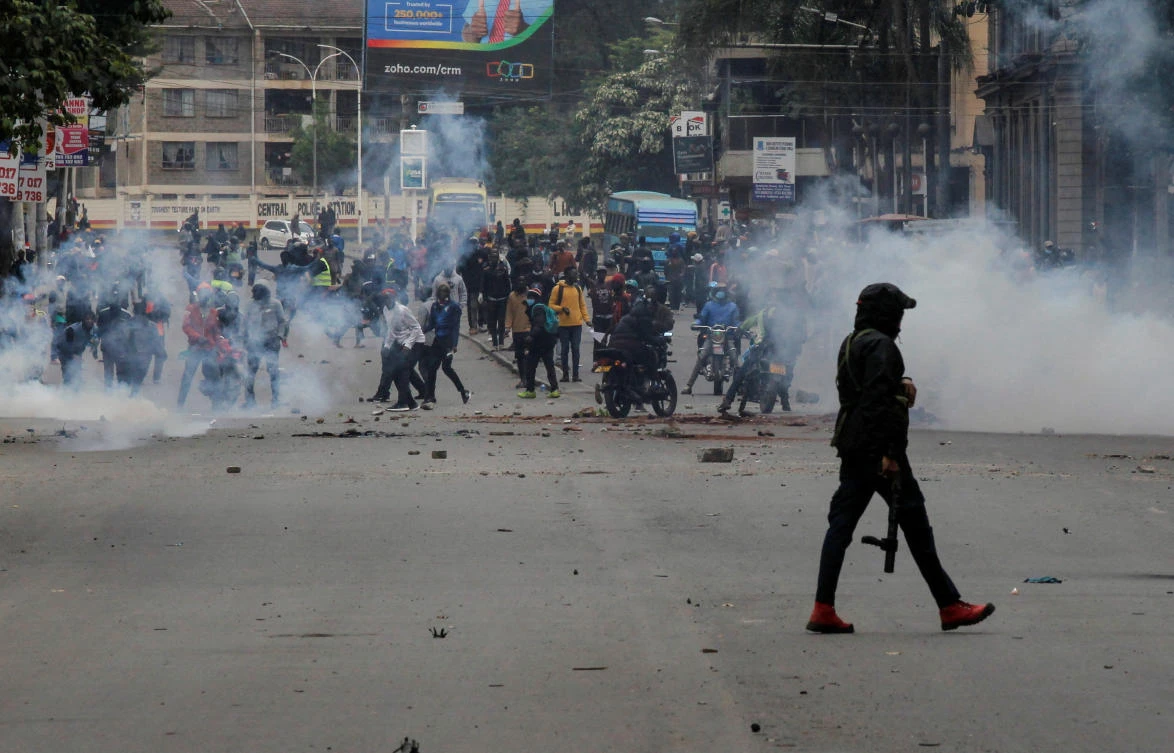 The protests, which began in mid-June, were mostly peaceful until last Tuesday, when police clashed with demonstrators. (Reuters)