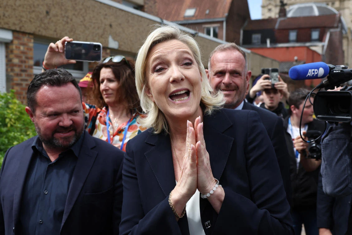 Le Pen implanted herself in the northern town of Henin-Beaumont in the early 2000s. (REUTERS)