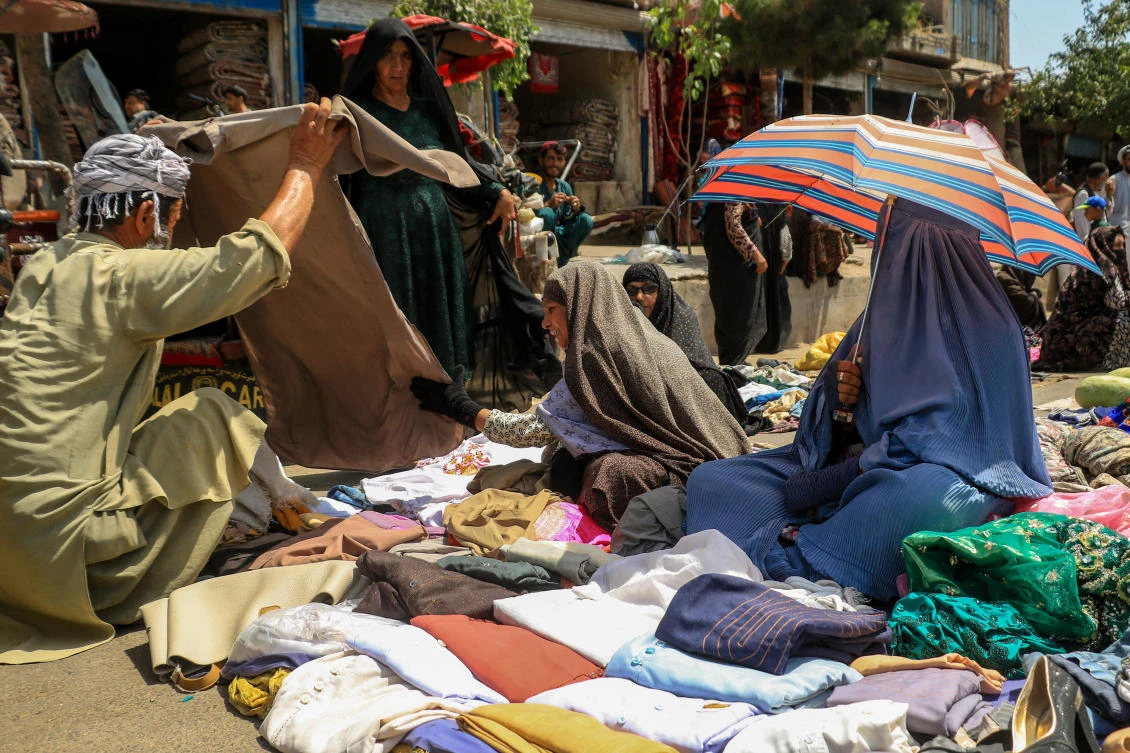 Few jobs are still available to women. They include tailoring and making food. (AFP/FILE)