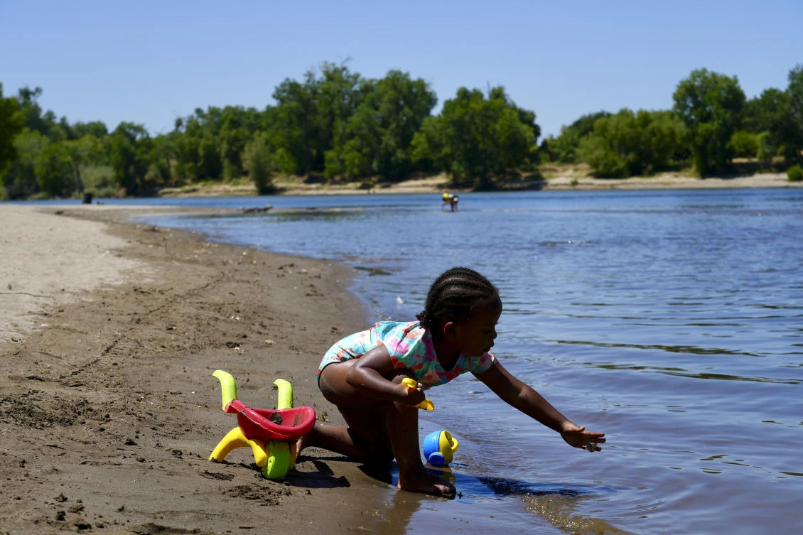 Temperatures have peaked above 40C. (AP)