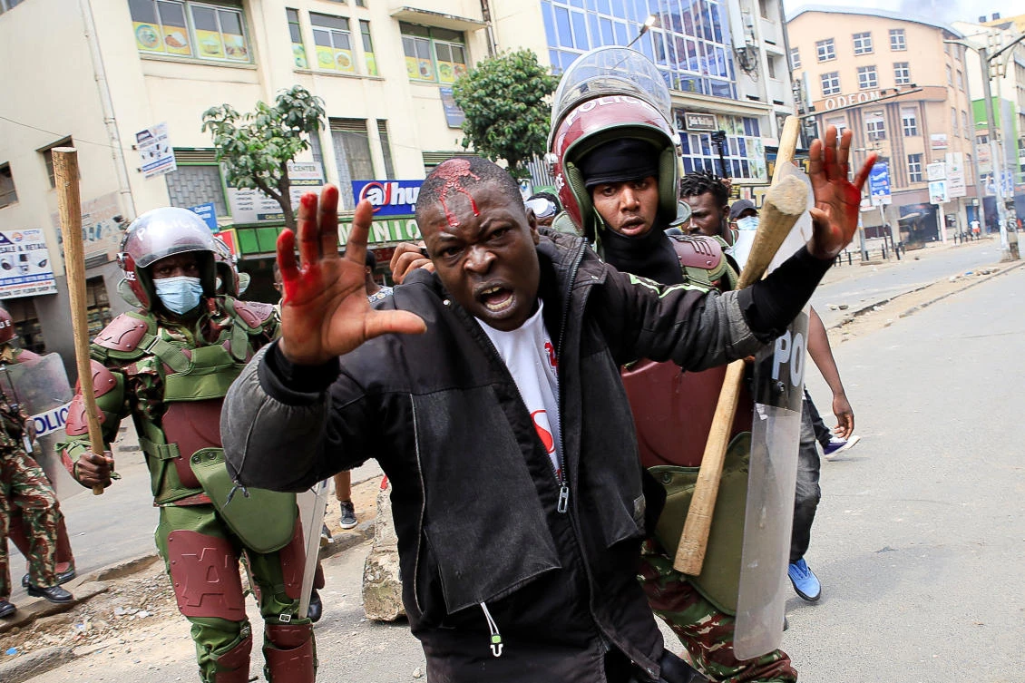 A senior Kenyan official denounced the ‘orgy of violence,’ warning that the government would take action against anyone engaging in ‘anarchic chaos and cruel plunder.’ (Reuters)