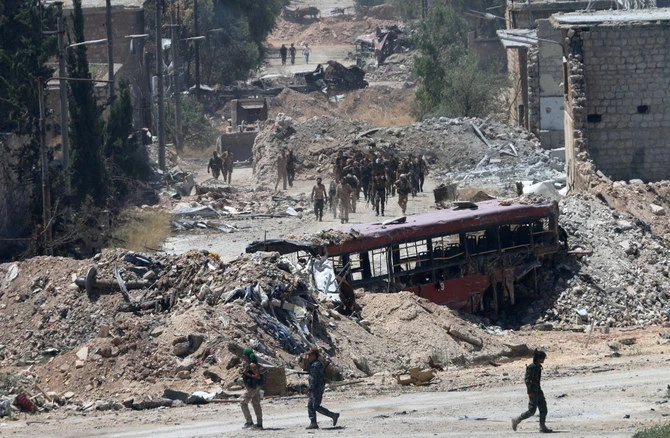 Daesh group militants killed eight people, including two civilians, in an ambush on pro-government militiamen in Syria's Badia desert, a war monitor reported Thursday. (AFP/File)