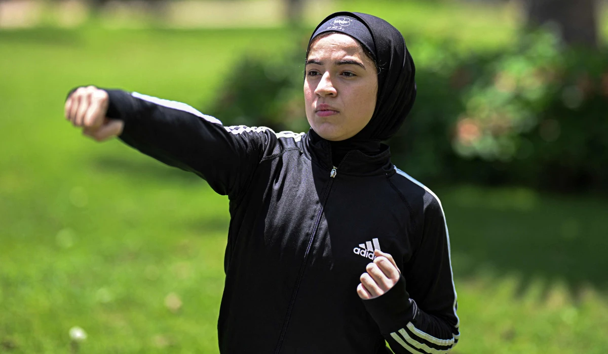 Displaced Gazan karate champ forges a future in Egypt